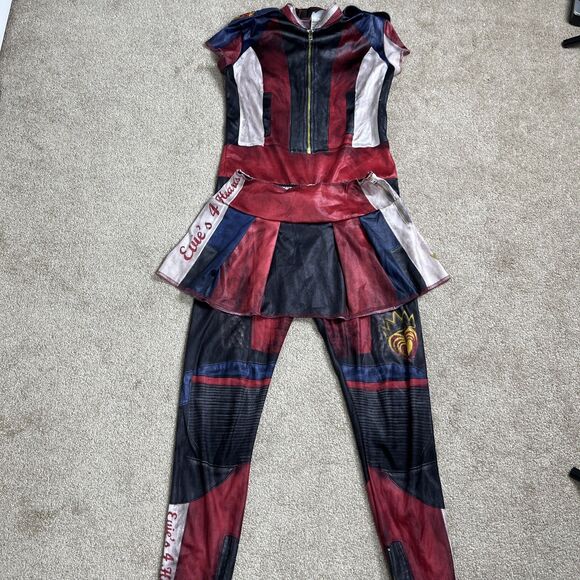 DISNEY DESCENDANTS 3 EVIE COSTUME‎ Jumpsuit & Skirt SIZE 10-12 Read - Picture 2 of 10